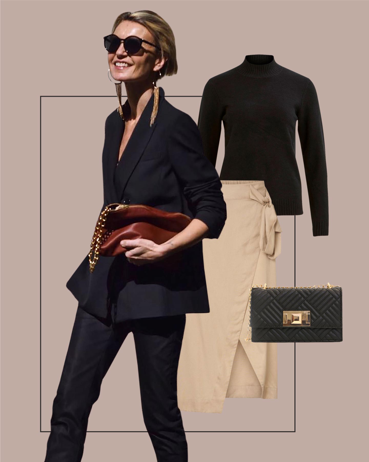 Let's style our Leather Pants for a classy girls night outfit