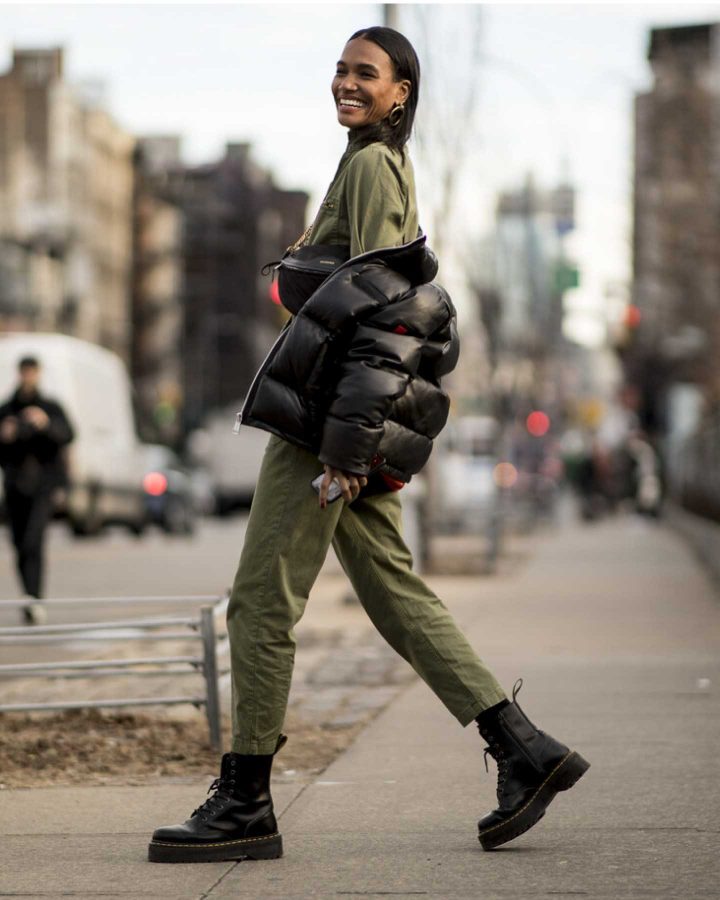 military style boots street style