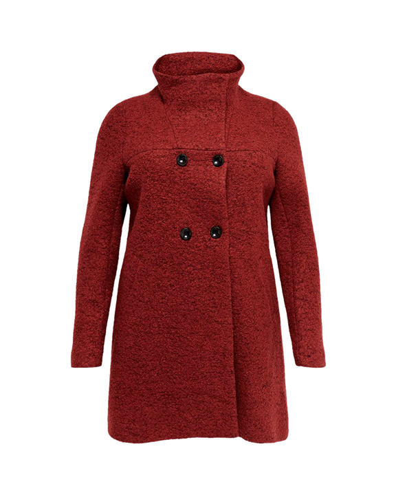 abrigo rojo look navidad 2022