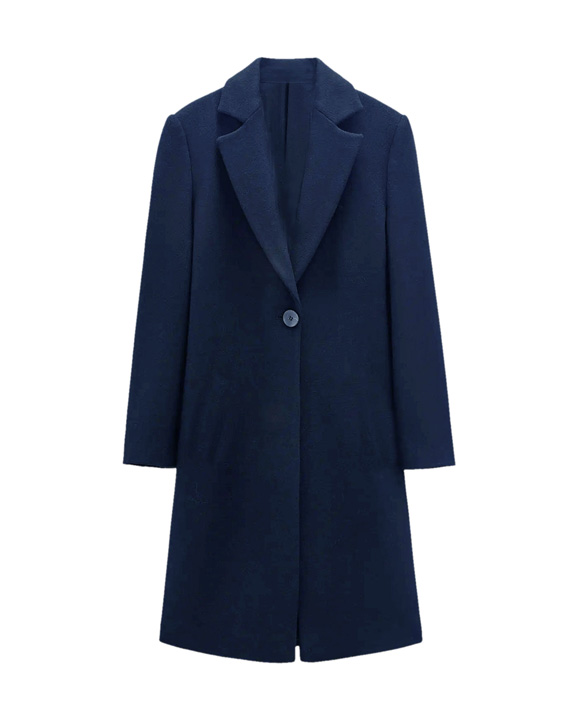 un cappotto blu