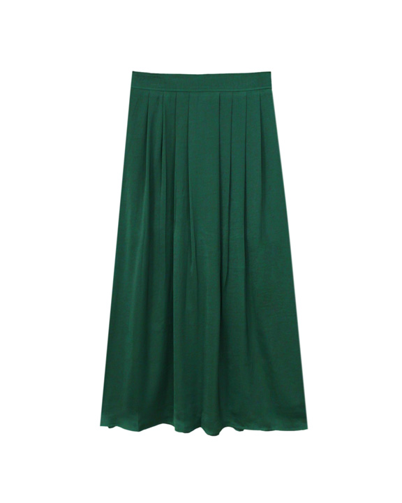 falda maxi verde