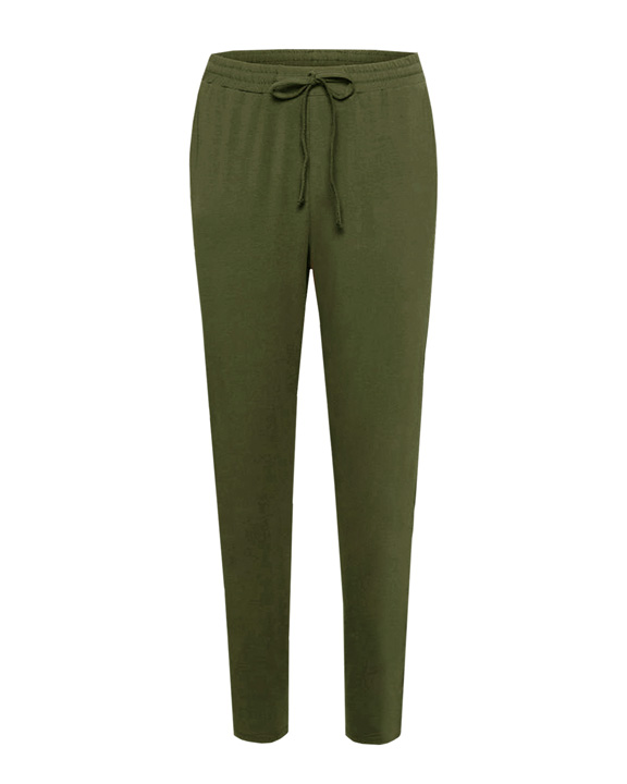 green paperbag trousers