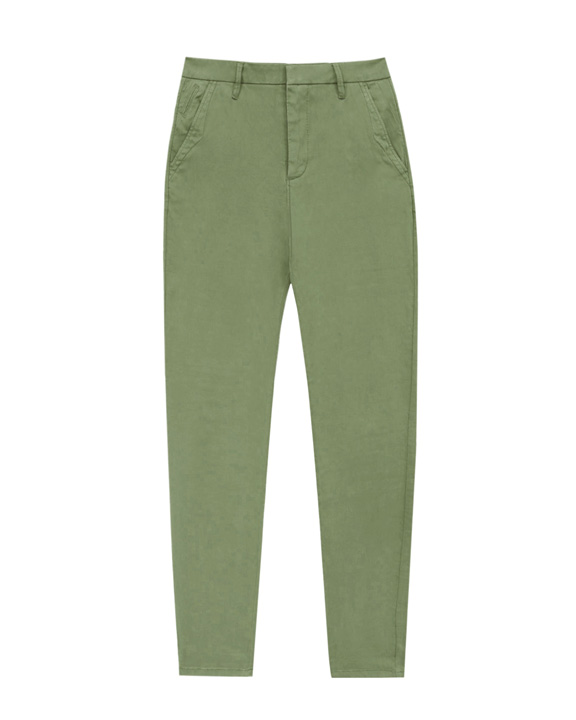 pantalón chino verde