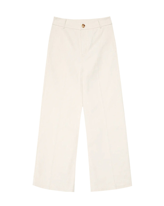 pantalon culotte blanco