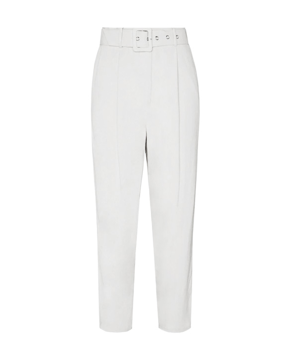white high waist trouser