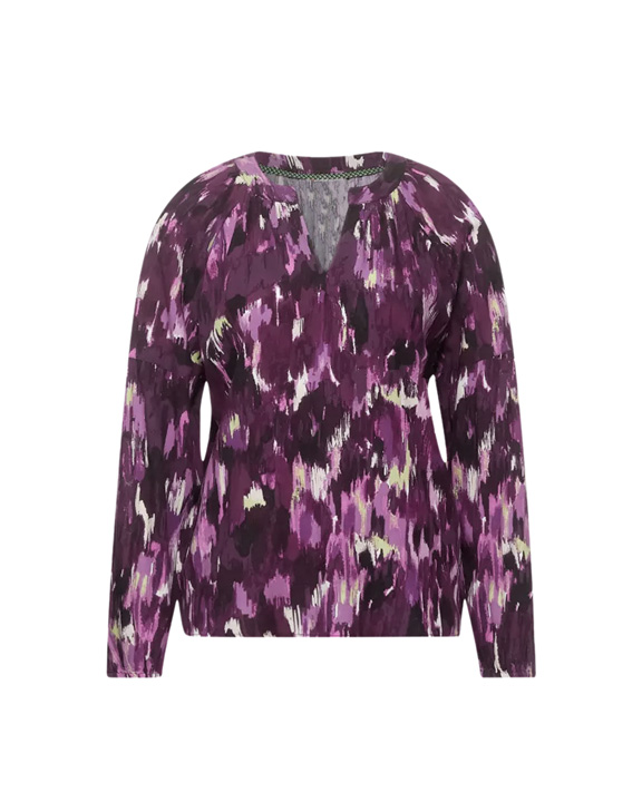 blusa estampada color lila tendencia primavera 2023