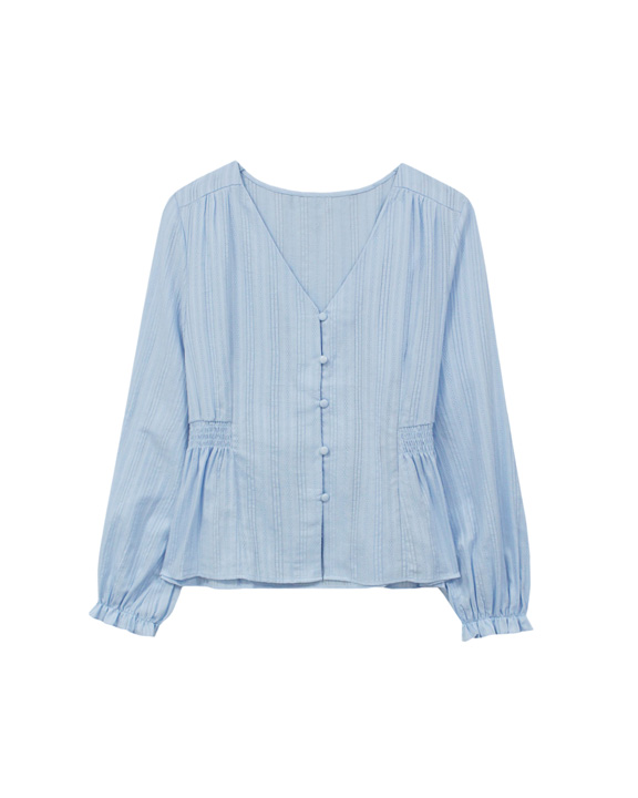 baby blue blouse