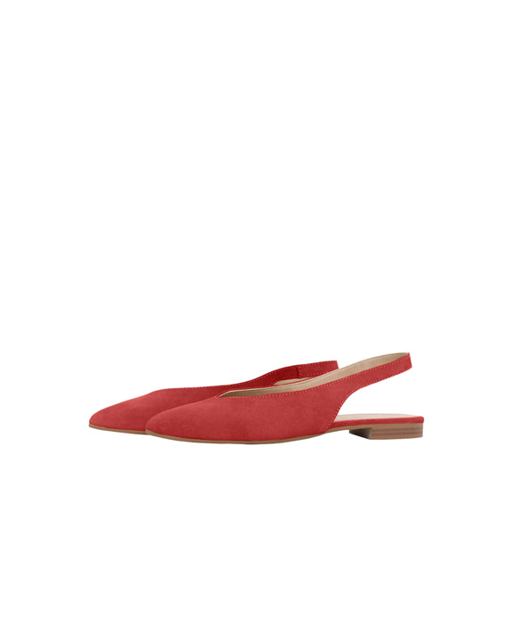 flat red shoes