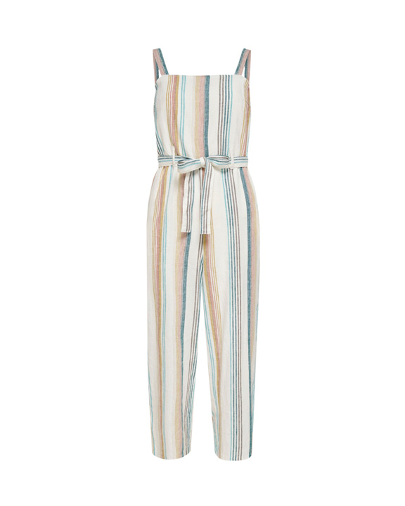 jumpsuit with vertical stripes